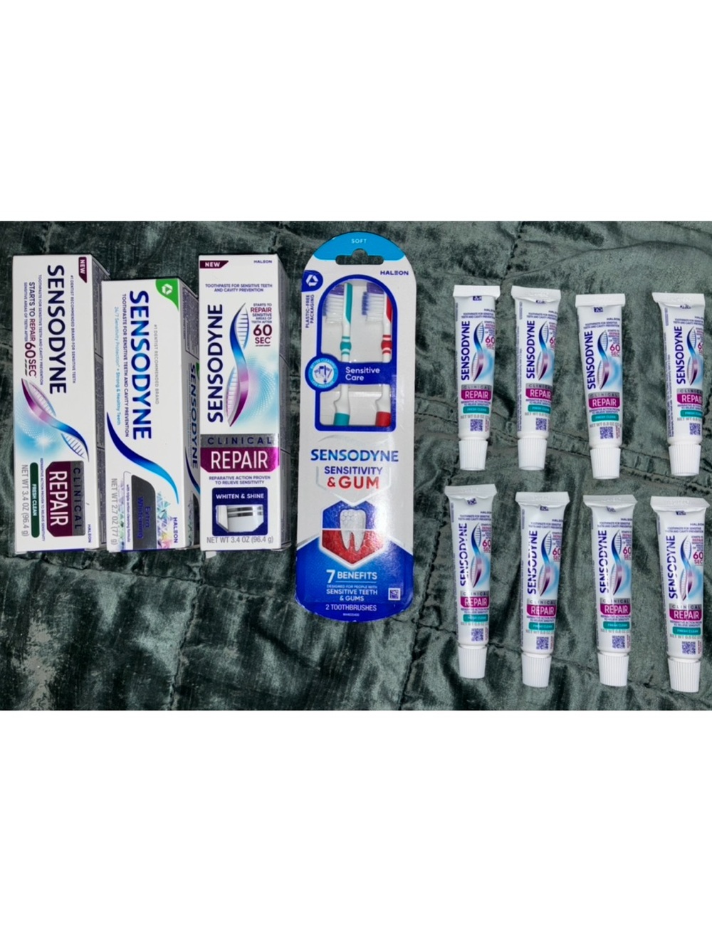 SENSO Repair & Protect Toothpaste and Sensitive Care Bundle - White